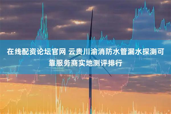 在线配资论坛官网 云贵川渝消防水管漏水探测可靠服务商实地测评排行